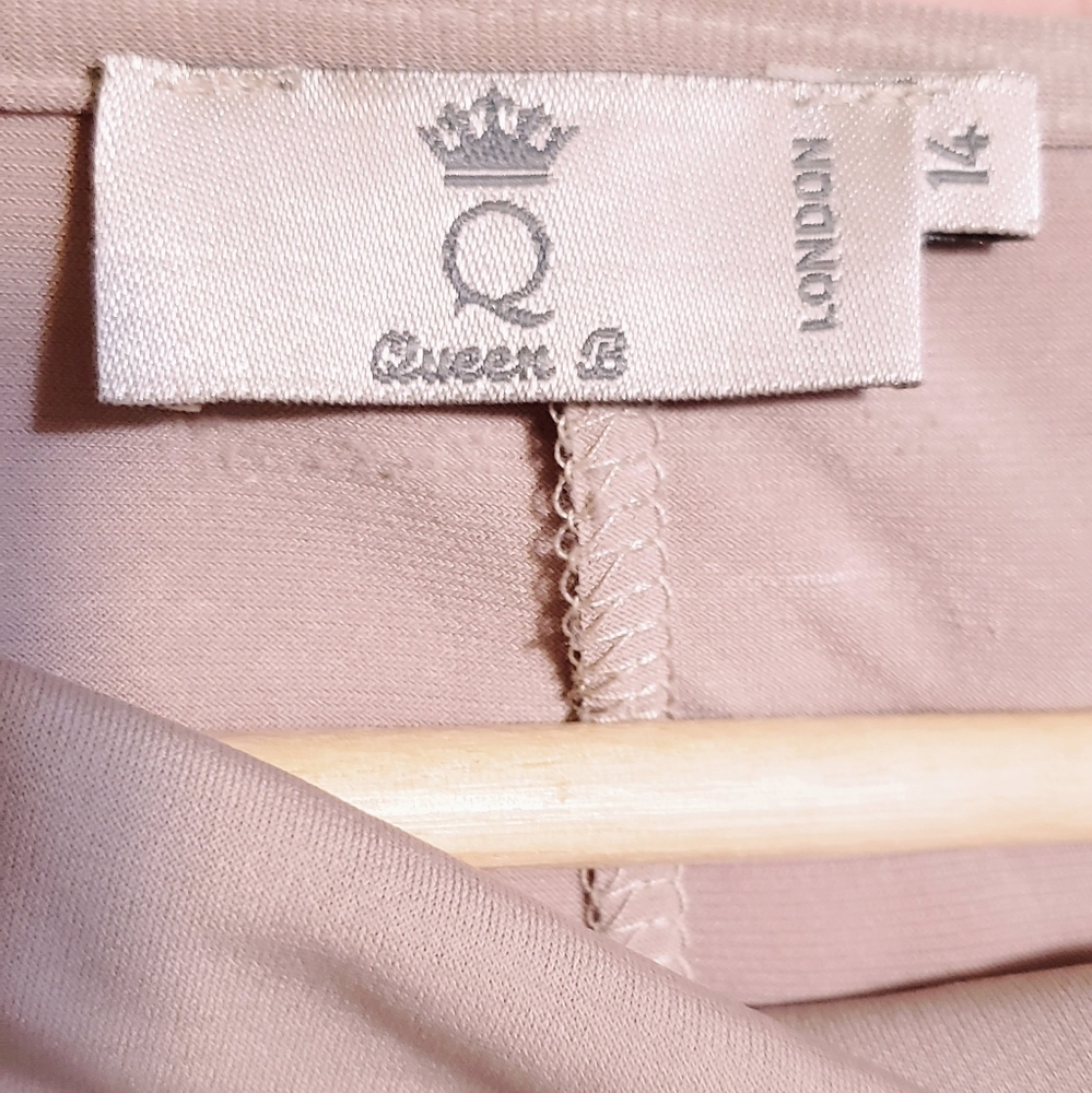 Queen B cream color dress size 14 - Picture 3 of 6